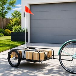 Cargo Bike Trailer for Enhanced Lifestyle in Black
