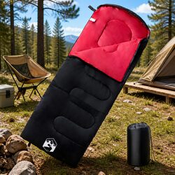 Enjoy Comfort Anywhere with This Red Sleeping Bag