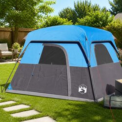 Blue Camping Tent for 4: A Space for Outdoor Freedom