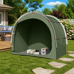 Green Waterproof Camping Tent for Gear Organization