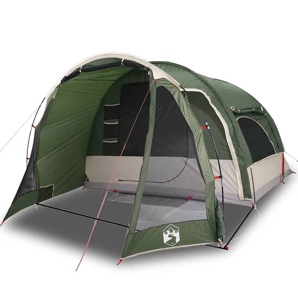 6-Person Family Tent Green Waterproof Portable Easy Setup Outdoor Shelter