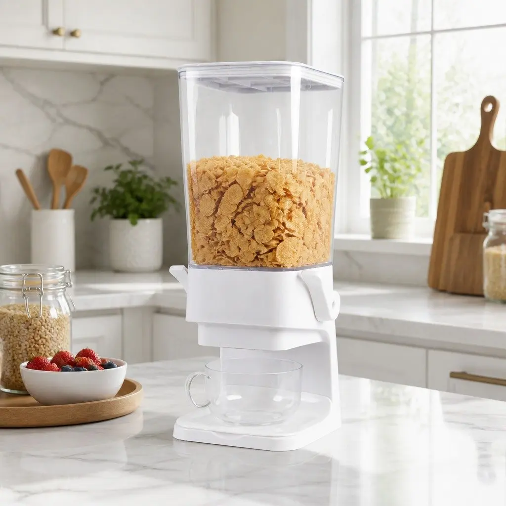 Grain Storage Container 5.5L Cereal Dispenser Dry Food Organiser Kitchen Pantry