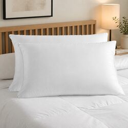 Comfort-Enhancing Gusseted Pillows Twin Pack 50x75cm