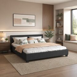 Modern Upholstered Single Bed Frame for Stylish Living