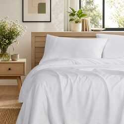 Elegant Queen Sheet Set in Cool Grey - Bamboo Cotton Blend