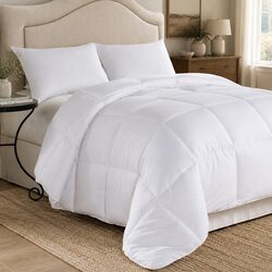 Duck Feather Down Quilt Single 500GSM 95% Feather 5% Down Ultra Soft Cotton