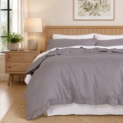 Queen Quilt Cover Set 1000TC Bamboo Cotton Bed Linen Sheet Pillowcases