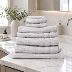 Luxurious 8 Piece Egyptian Cotton Towel and Bath Mat Set