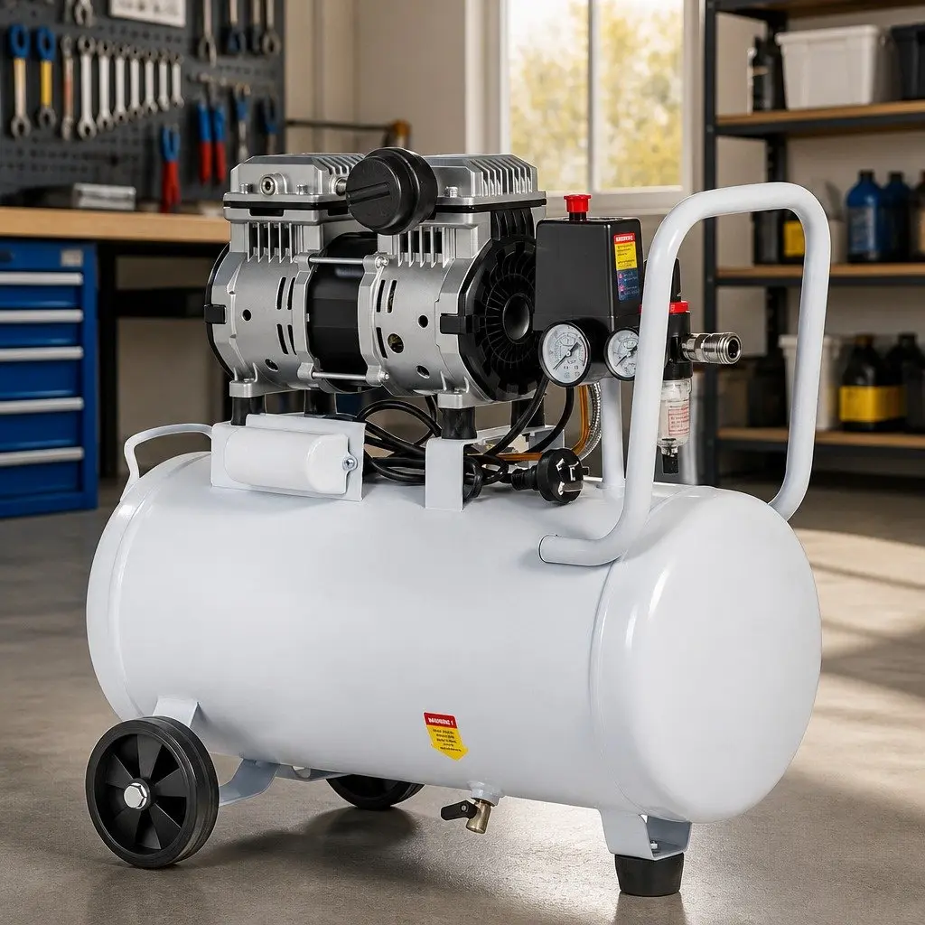30L Air Compressor Portable Quiet Oil-Free 40L/Min 0.75HP
