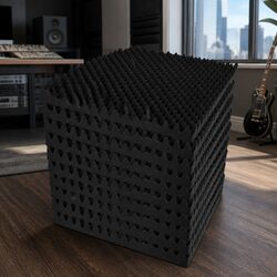 Acoustic Foam Panels 40pcs 50x50x5cm Eggshell Sound Absorption Soundproofing