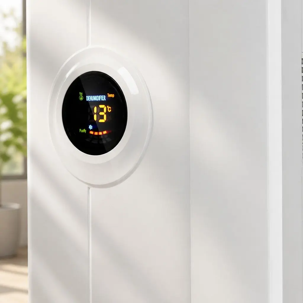 Portable Dehumidifier 2L 2 in 1 Air Purifier with LED Display and Remote Control