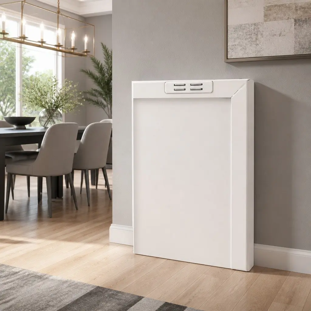 Buffet Sideboard Storage Cabinet White Cold Rolled Steel Adjustable Shelving