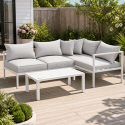 Elevate Your Outdoor Space with a 4 Seater Lounge Set