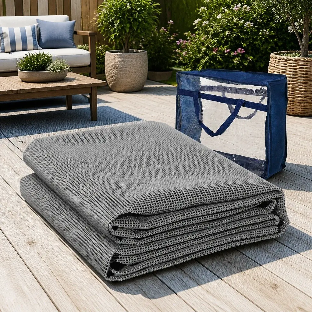Annex Matting Floor Mats 4M x 2.5M Heavy-duty UV Treated Porous Breathable Non-slip Mesh Surface