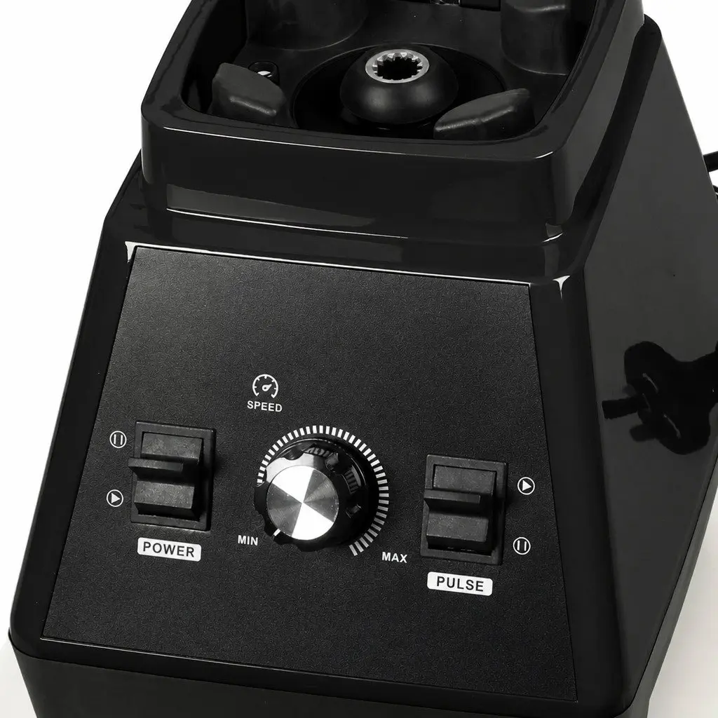 Commercial Blender 2L High-Power 1600W Kitchen Smoothie Juice Maker Black