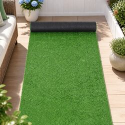 Olive Synthetic Lawn Mat 15mm for Enhanced Living Spaces