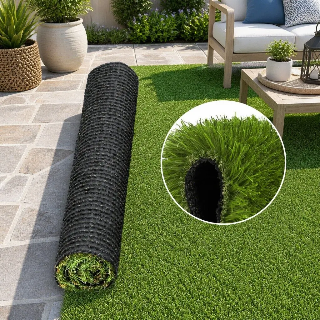 Artificial Grass 30mm Pile Height 2m x 5m Synthetic Turf Green