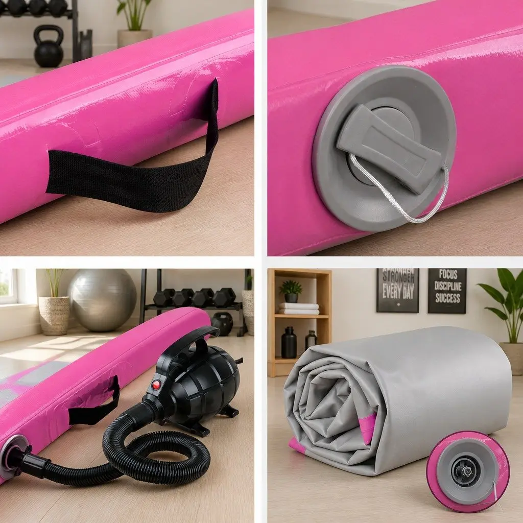 Inflatable Air Track Mat 3M Gymnastics Tumbling Training Exercise Yoga Fitness
