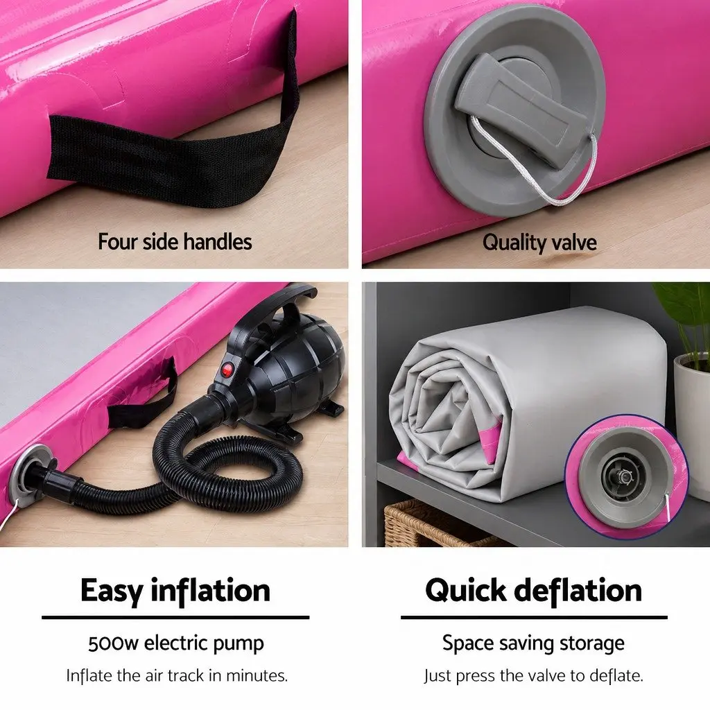 Inflatable Air Track Mat 3M Gymnastics Tumbling Training Exercise Yoga Fitness