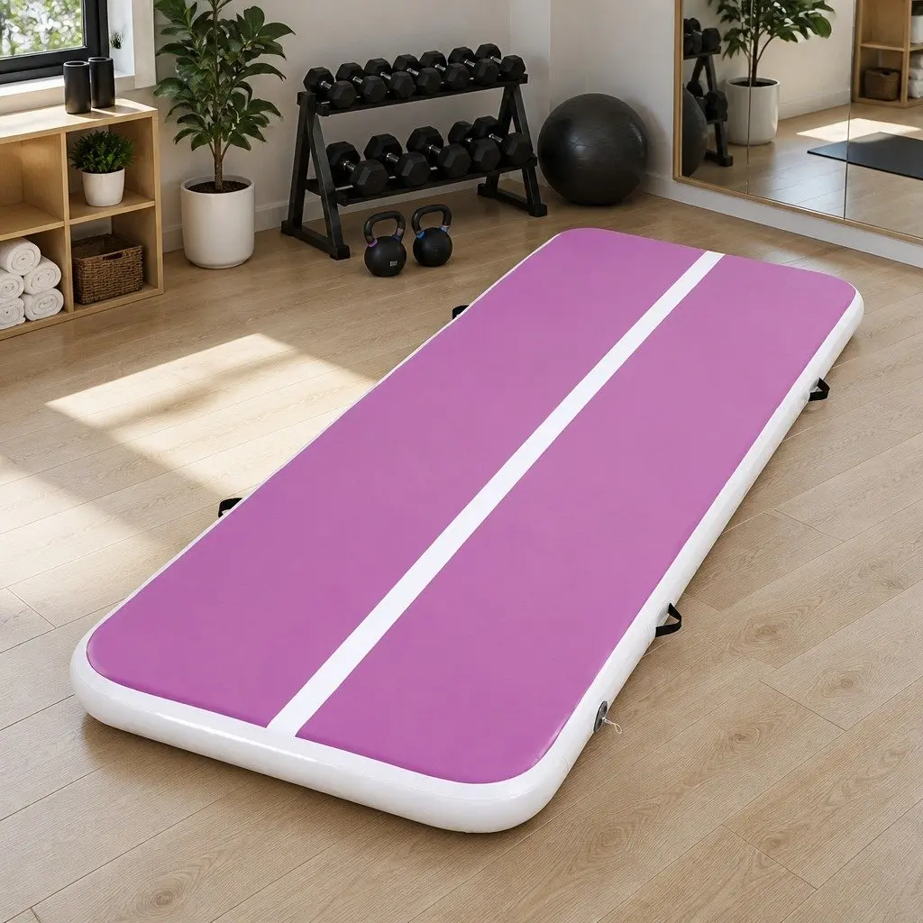 Air Track Mat 3M Inflatable Cushioned Surface for Gymnastics Tumbling Cheerleading Training