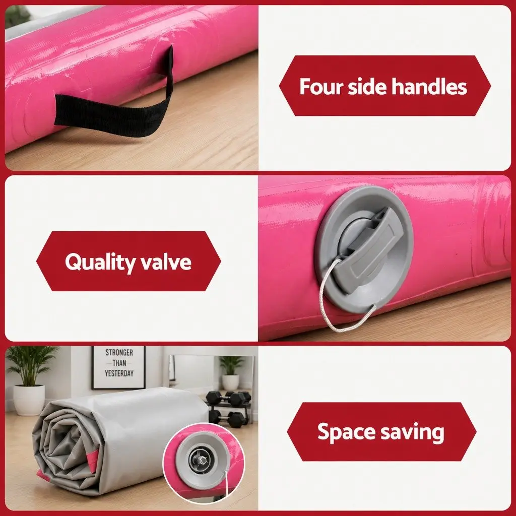 Inflatable Air Track Tumbling Mat 4M Cushioned Surface for Gymnastics Cheerleading Yoga