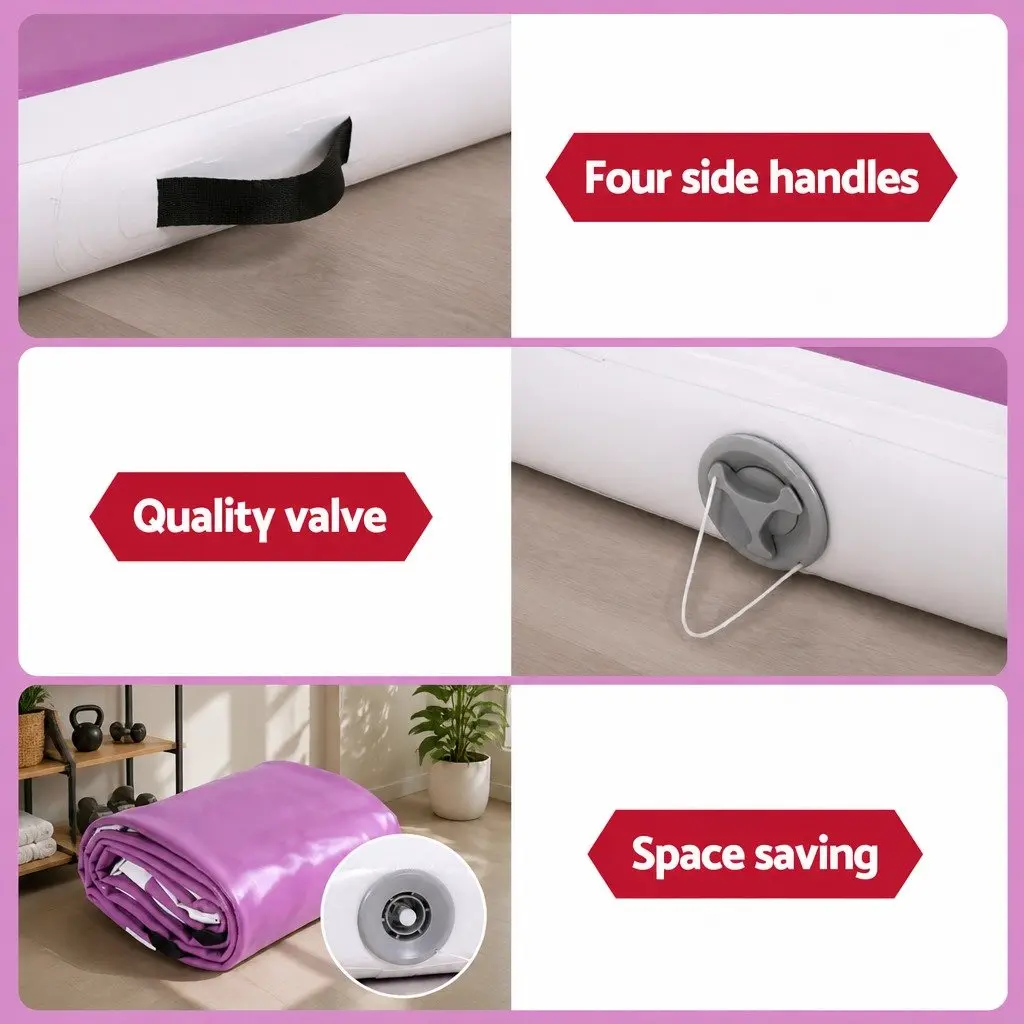 Air Track Gymnastics Mat 4M Inflatable Durable Anti-slip Surface for Tumbling Cheerleading Training