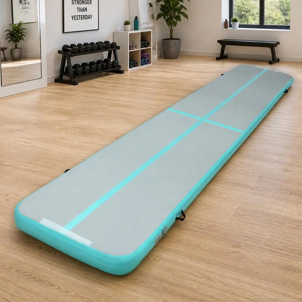 Air Track Mat 5M Cushioned Surface for Gymnastics Tumbling Yoga Home Fitness