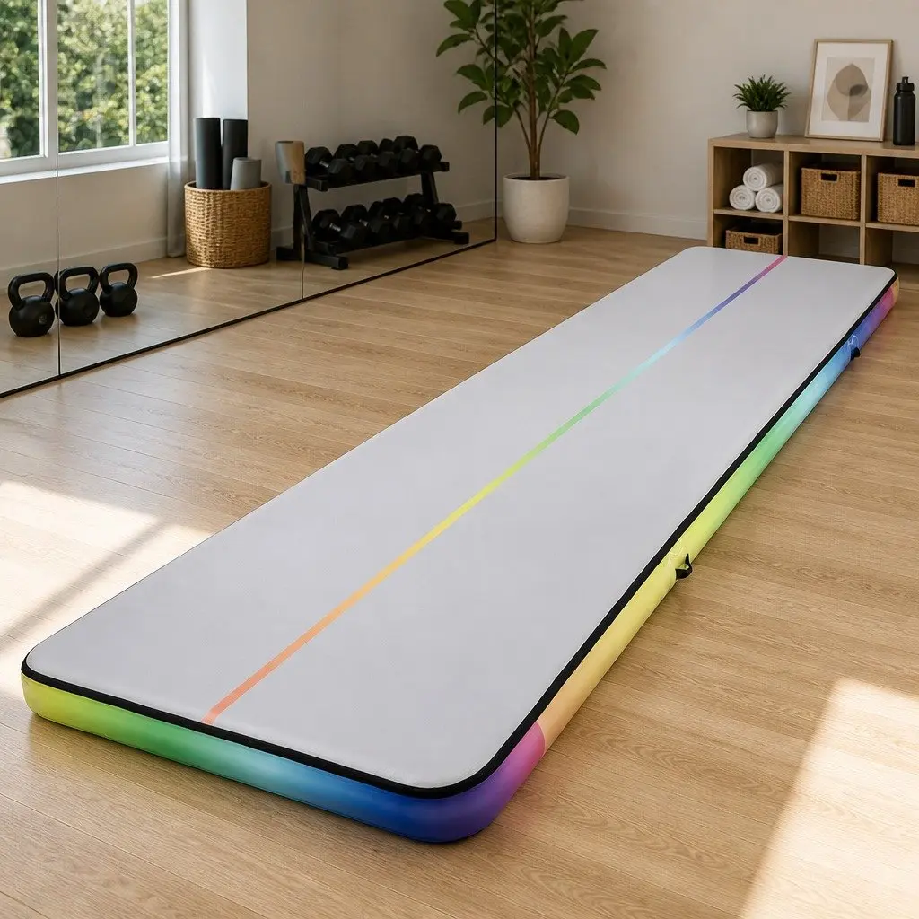 Air Track Mat 6M Inflatable Gymnastics Tumbling Training Portable Multicolour
