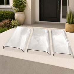Window Door Awning 0.4mx3m Transparent Polycarbonate Sheet DIY Installation