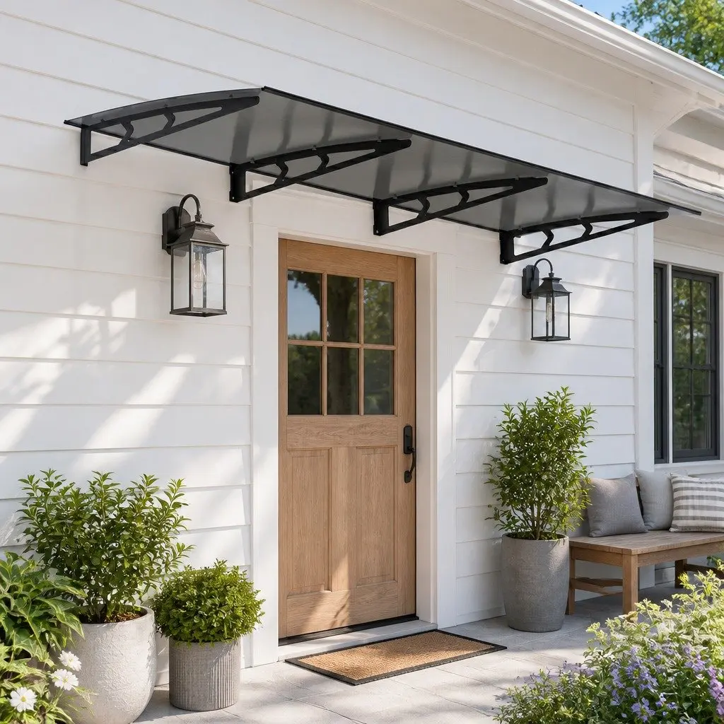1m x 3m Canopy Awning for Doors and Windows in Grey
