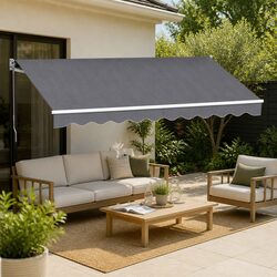 Enhance Your Outdoor Space with a Versatile Awning 3.5M x 2.5M Grey