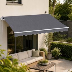 Enhance Your Outdoor Space with a 3.5M x 3M Grey Awning