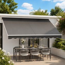 Stylish Manual Retractable Awning for Your Outdoor Space