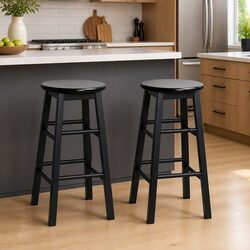 Upgrade Your Space with Wooden Bar Stools Set of 2