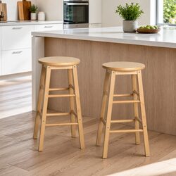 Enhance Your Space with Wooden Bar Stools Set of 2