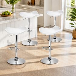 Transform Your Space with 4 Stylish Bar Stools in White
