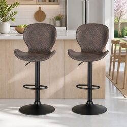 Enhance Your Kitchen with a Set of 2 Swivel Bar Stools