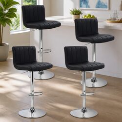 Upgrade Your Space with 4 Stylish Black Bar Stools