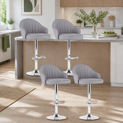 Set of 4 Adjustable Bar Stools for Your Kitchen