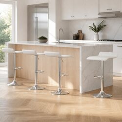 Adjustable Height Bar Stools Set of 4 for Modern Spaces