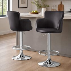 Enhance Your Kitchen with Stylish Brown Bar Stools
