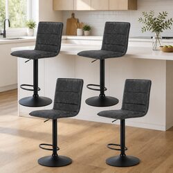 Enhance Your Space with Vintage Grey Bar Stools Set