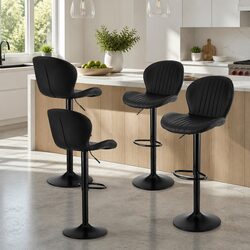 Enhance Your Kitchen with Adjustable Bar Stools Set of 4