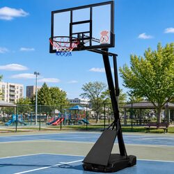 Basketball Hoop Stand System Adjustable Height 2.3m to 3.05m Portable with