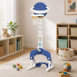 Kids Sports Activity Center with Adjustable Basketball Hoop