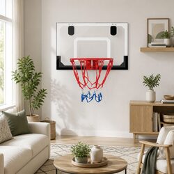 23 Inch Mini Basketball Hoop Backboard Door Wall Mount Sports Game Kids Black