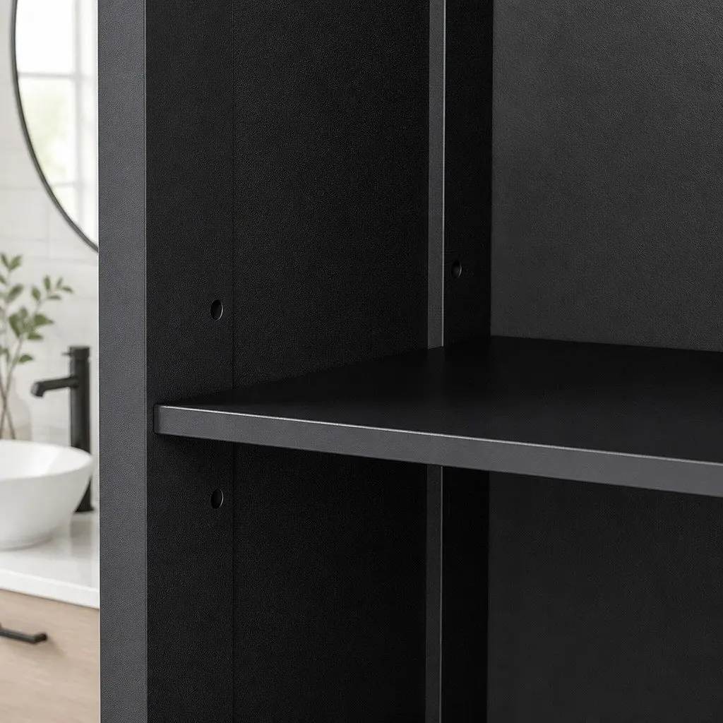 Tall Bathroom Storage Cabinet 166cm Freestanding Cupboard with Adjustable Shelves