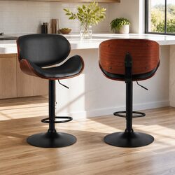 Enhance Your Space with Stylish Black Bar Stools x4