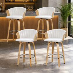 Enhance Your Space with Comfortable Swivel Bar Stools Set of 4