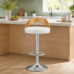 Elevate Your Space with Adjustable Padded Bar Stools